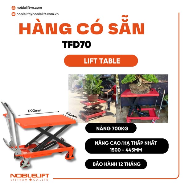 XE NÂNG MẶT BÀN 700KG